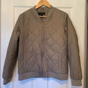 Forever 21 Taupe Quilted Jacket